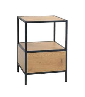 Abilaud/öökapp HEDVIG 40x40xH59cm, saar/must