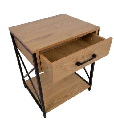 Abilaud/öökapp HEDVIG 48x40xH60cm, saar/must