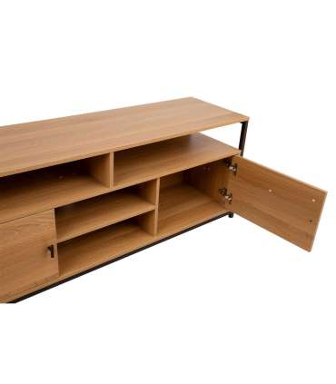 TV laud STUDY 150x40xH54cm, tamm/must