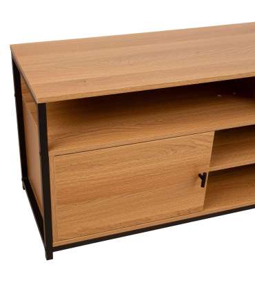 TV laud STUDY 150x40xH54cm, tamm/must