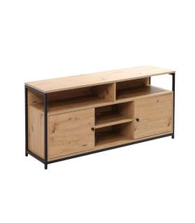 TV-laud STUDY 120x40xH54cm, tamm/must