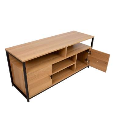 TV laud STUDY 120x40xH54cm, tamm/must