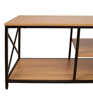 TV laud STUDY 140x40xH46,5cm, tamm/must