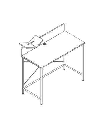 Kirjutuslaud HEDVIG 100x49,5xH102cm, saa