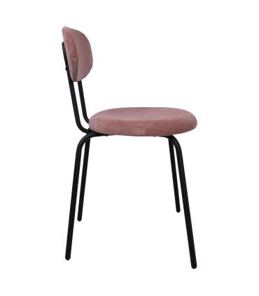 Tool KATO 42x48xH79cm, lillakasroosa velvet