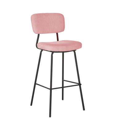 Baaritool KEIU 46x49xH107cm, vanaroosa velvet