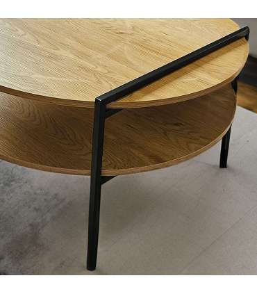 Diivanilaud HEDVIG 80x80xH45cm, saar/must