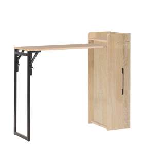 Baarilaud HEDVIG kokkupandav 122x44,5xH108cm, saar/must