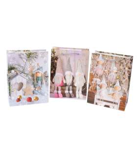 Kinkekott XMAS ELF, 18x24x8,5cm, mix