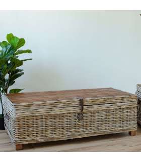 Kirst-diivanilaud EGROS 120x60xH39cm, naturaalne rotang