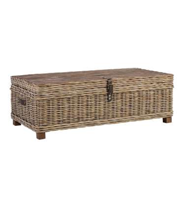 Kirst-diivanilaud EGROS 120x60xH39cm, naturaalne rotang