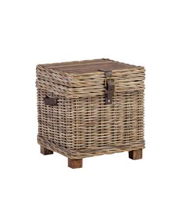 Kirst-abilaud EGROS 42x42xH43cm, naturaalne rotang