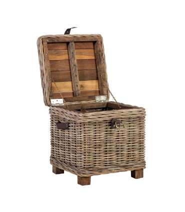 Kirst-abilaud EGROS 42x42xH43cm, naturaalne rotang