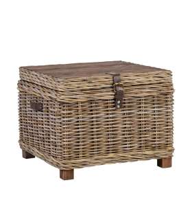 Kirst-abilaud EGROS 60x60xH45cm, naturaalne rotang