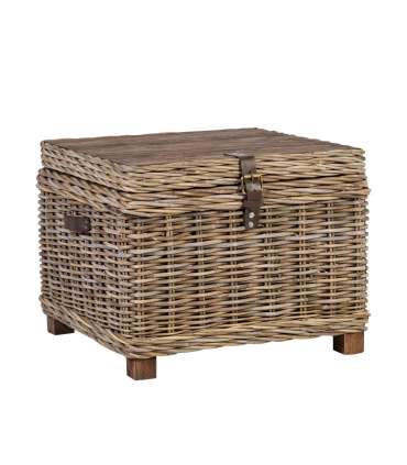 Kirst-abilaud EGROS 60x60xH45cm, naturaalne rotang