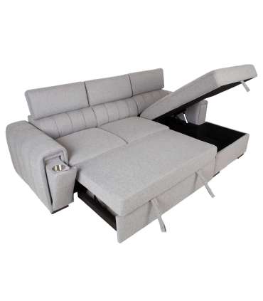 Nurgadiivanvoodi ODELIA PN 252x165xH82/100cm, hall