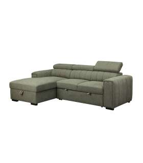 Nurgadiivanvoodi ODELIA VN 252x165xH82/100cm, heleroheline