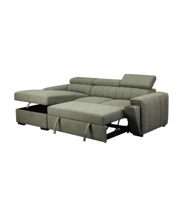 Nurgadiivanvoodi ODELIA VN 252x165xH82/100cm, heleroheline