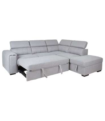 Nurgadiivanvoodi ODELIA-2 PN 263x227xH81/97cm, hall