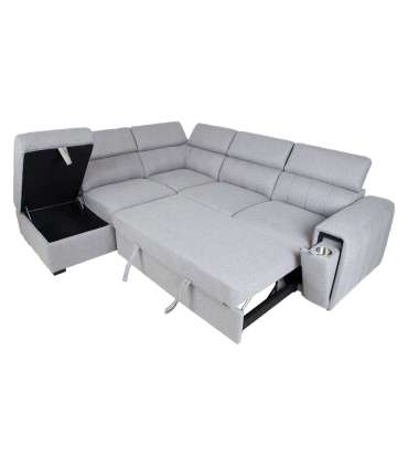 Nurgadiivanvoodi ODELIA-2 VN 263x227xH81/97cm, hall