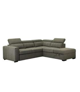 Nurgadiivanvoodi ODELIA-2 PN 263x227xH81/97cm, heleroheline