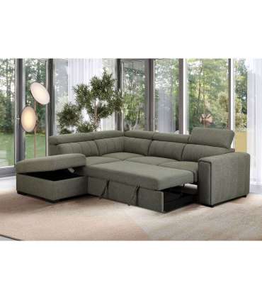 Nurgadiivanvoodi ODELIA-2 VN 263x227xH81/97cm, heleroheline