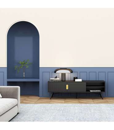 TV laud PIXAR 150x40xH50cm, must