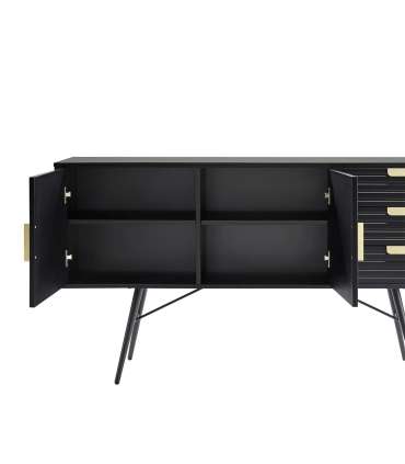 Kummut PIXAR 150x40xH80cm, must