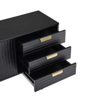 Kummut PIXAR 150x40xH80cm, must