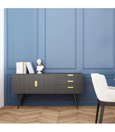 Kummut PIXAR 150x40xH80cm, must