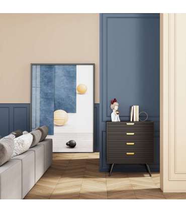 Kummut PIXAR 80x40xH90cm, must