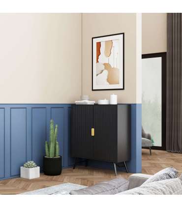 Kummut PIXAR 100x40xH115cm, must