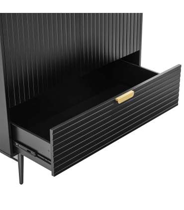 Riidekapp PIXAR 100x56xH175cm, must