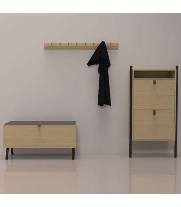 Jalatsikapp AALBORG 55,6x26xH91,5cm, tam