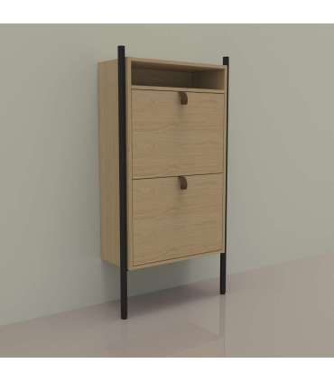 Jalatsikapp AALBORG 55,6x26xH91,5cm, tamm