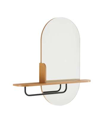 Peegel AALBORG riiuliga 92x15xH93cm, tam