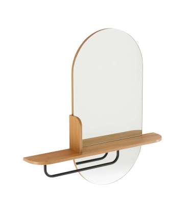 Peegel AALBORG riiuliga 92x15xH93cm, tamm