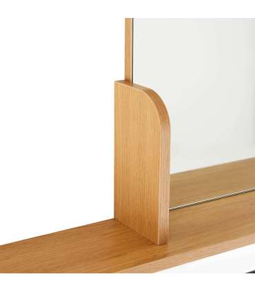 Peegel AALBORG riiuliga 92x15xH93cm, tam