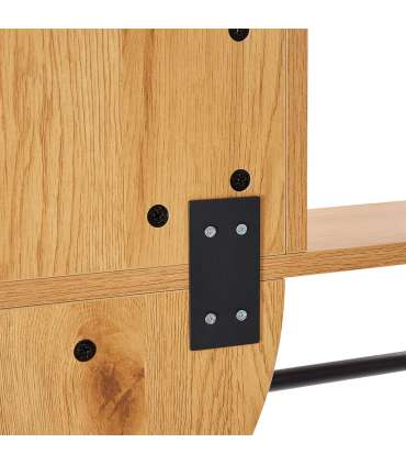 Peegel AALBORG riiuliga 92x15xH93cm, tamm