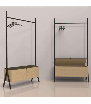 Esikunagi AALBORG pingiga 97x32xH180cm, tamm