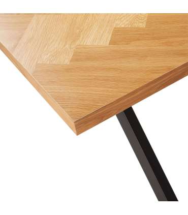 Söögilaud ROWAN 200x90xH75cm, kalasaba tamm