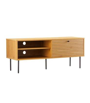 TV laud LINE 120x40xH50cm, tammedekooriga melamiin