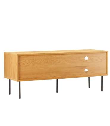 TV laud LINE 120x40xH50cm, tammedekooriga melamiin