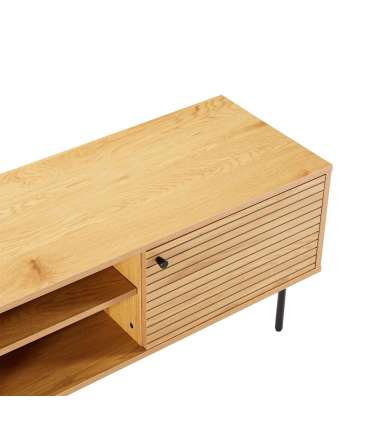 TV laud LINE 150x40xH50cm, tammedekooriga melamiin