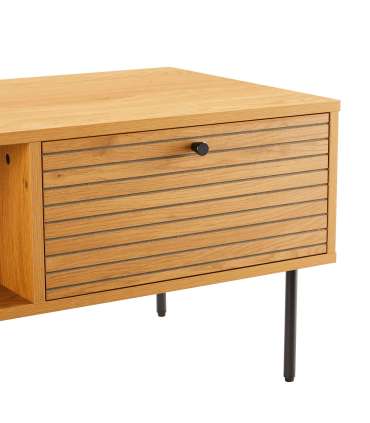 Diivanilaud LINE 100x50xH45cm, tammedekooriga melamiin