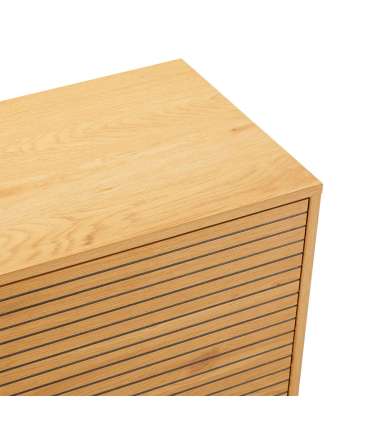 Kummut LINE 110x40xH74cm, tammedekooriga melamiin