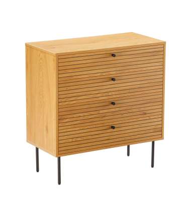 Kummut LINE 80x40xH85cm, tammedekooriga melamiin