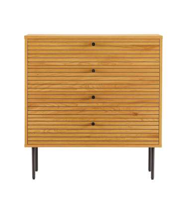 Kummut LINE 80x40xH85cm, tammedekooriga melamiin