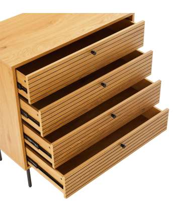 Kummut LINE 80x40xH85cm, tammedekooriga 