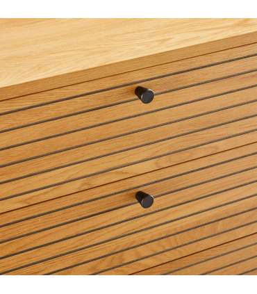 Kummut LINE 80x40xH85cm, tammedekooriga melamiin